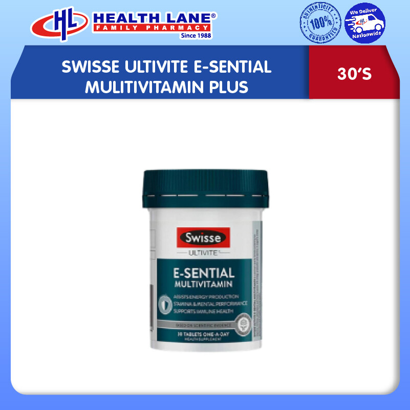 SWISSE ULTIVITE E-SENTIAL MULITIVITAMIN PLUS (30'S)